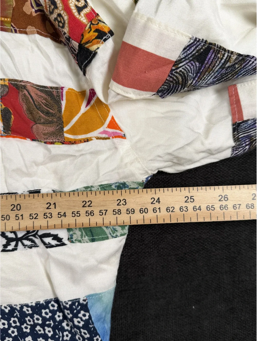 Nativewear Designs Women's Patchwork Cotton Jacket with Drawstring and Buttoned-